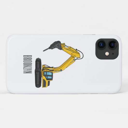 Afbeelding van de cartoon van de breker Case-Mate iPhone case (Achterkant (horizontaal))