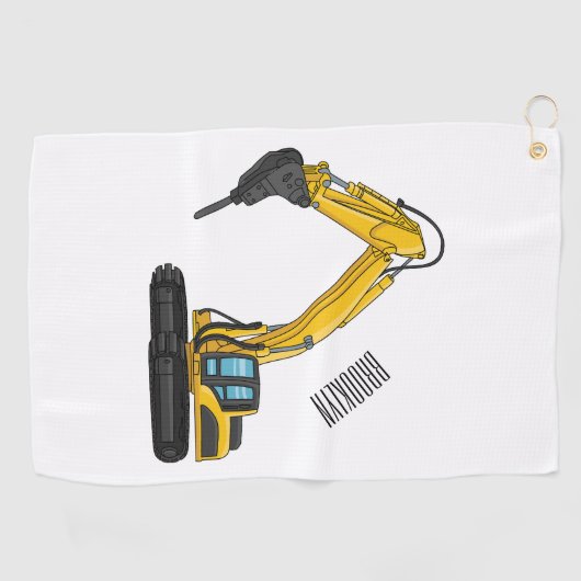 Afbeelding van de cartoon van de breker golfhanddoek (Horizontaal)