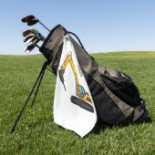 Afbeelding van de cartoon van de breker golfhanddoek (Groen)