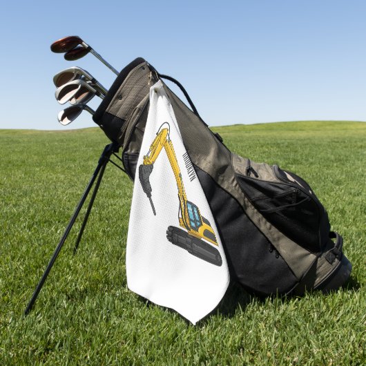 Afbeelding van de cartoon van de breker golfhanddoek (Groen)