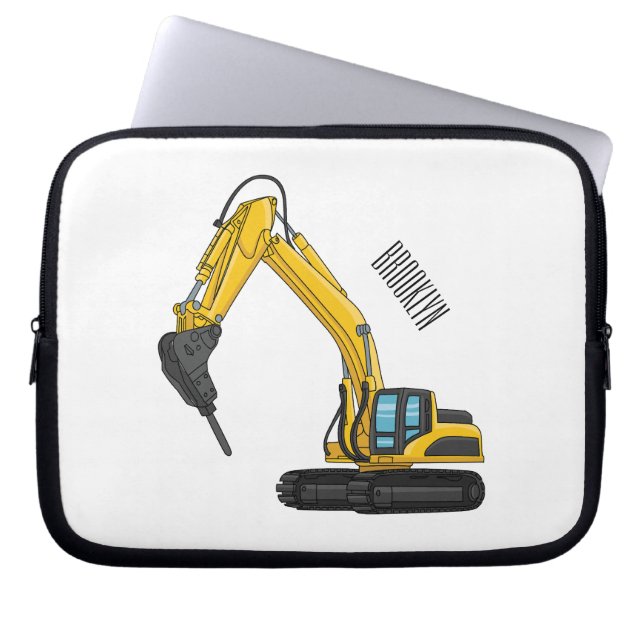 Afbeelding van de cartoon van de breker laptop sleeve (Voorkant)