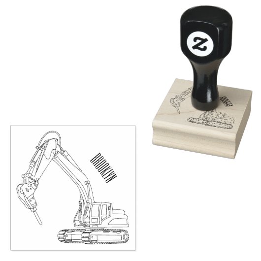 Afbeelding van de cartoon van de breker rubberstempel (Gestempeld)