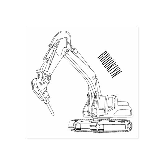 Afbeelding van de cartoon van de breker rubberstempel (Afrduk)