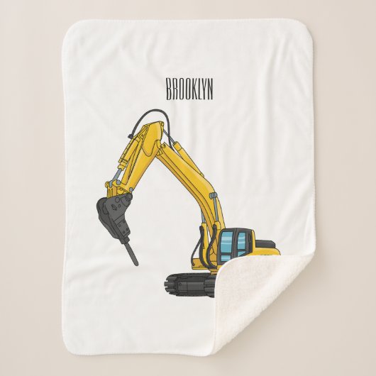 Afbeelding van de cartoon van de breker sherpa deken (Voorkant)