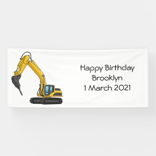 Afbeelding van de cartoon van de breker spandoek (Horizontaal)