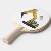 Afbeelding van de cartoon van de breker tafeltennisbatje (Voorkant Gekanteld)