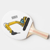 Afbeelding van de cartoon van de breker tafeltennisbatje (Zijkant)