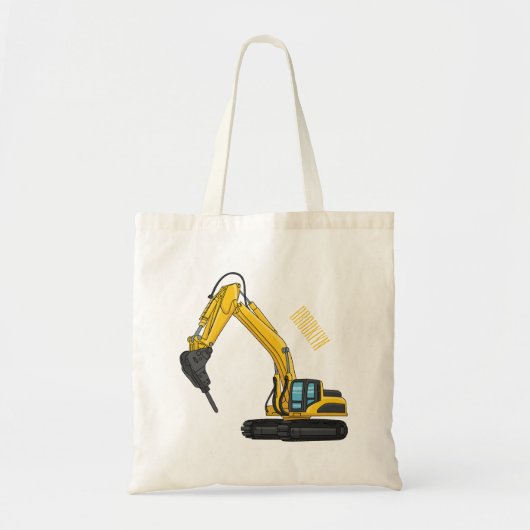 Afbeelding van de cartoon van de breker tote bag (Voorkant)