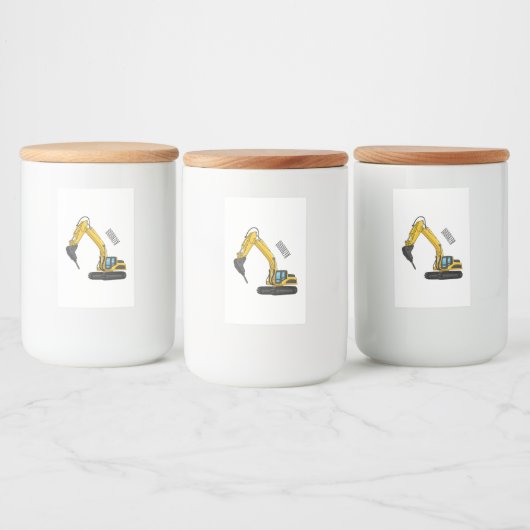 Afbeelding van de cartoon van de breker voedselcontainer etiket (Flessen)