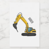 Afbeelding van de cartoon van de breker voedselcontainer etiket (Enkel label)