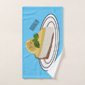 Afbeelding van de cartoon van de citroenkaasmakeri bad handdoek (Handdoek)