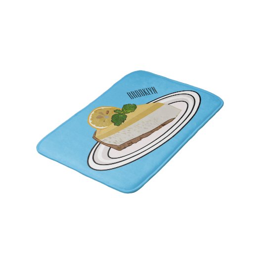 Afbeelding van de cartoon van de citroenkaasmakeri badmat (Gekanteld)