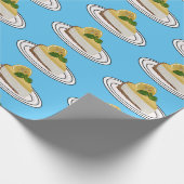 Afbeelding van de cartoon van de citroenkaasmakeri cadeaupapier (Hoek)