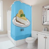 Afbeelding van de cartoon van de citroenkaasmakeri douchegordijn (In situ)