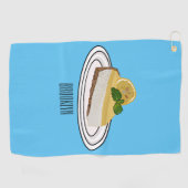 Afbeelding van de cartoon van de citroenkaasmakeri golfhanddoek (Horizontaal)