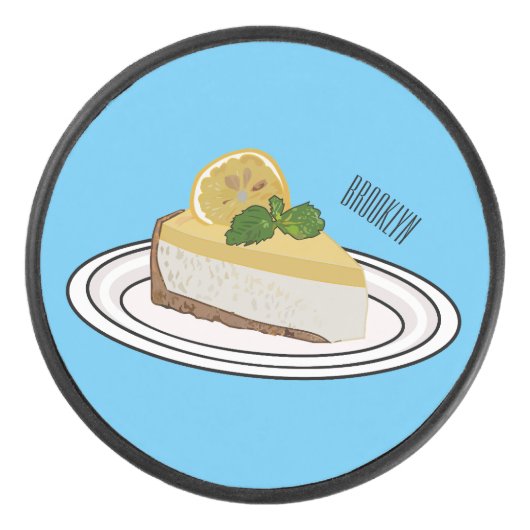 Afbeelding van de cartoon van de citroenkaasmakeri hockey puck (Voorkant)