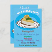 Afbeelding van de cartoon van de citroenkaasmakeri kaart (Voorkant / Achterkant)