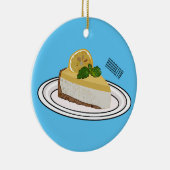 Afbeelding van de cartoon van de citroenkaasmakeri keramisch ornament (Rechts)