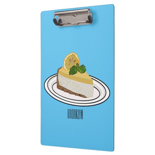 Afbeelding van de cartoon van de citroenkaasmakeri klembord (Links)