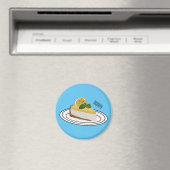 Afbeelding van de cartoon van de citroenkaasmakeri magneet (Insitu (Vaatwasser))