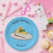 Afbeelding van de cartoon van de citroenkaasmakeri papieren bordje (Feest)