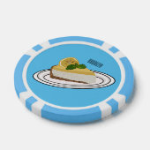 Afbeelding van de cartoon van de citroenkaasmakeri poker chips (Enkel)