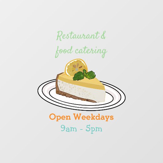 Afbeelding van de cartoon van de citroenkaasmakeri raamsticker (Vel)