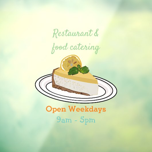 Afbeelding van de cartoon van de citroenkaasmakeri raamsticker (Vel 3)