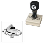 Afbeelding van de cartoon van de citroenkaasmakeri rubberstempel (Gestempeld)