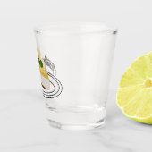 Afbeelding van de cartoon van de citroenkaasmakeri shot glas (Rechts)