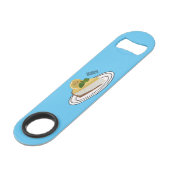 Afbeelding van de cartoon van de citroenkaasmakeri speed flessenopener (Voorkant Gekanteld)