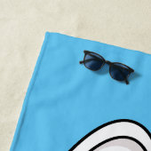 Afbeelding van de cartoon van de citroenkaasmakeri strandlaken (In situ)