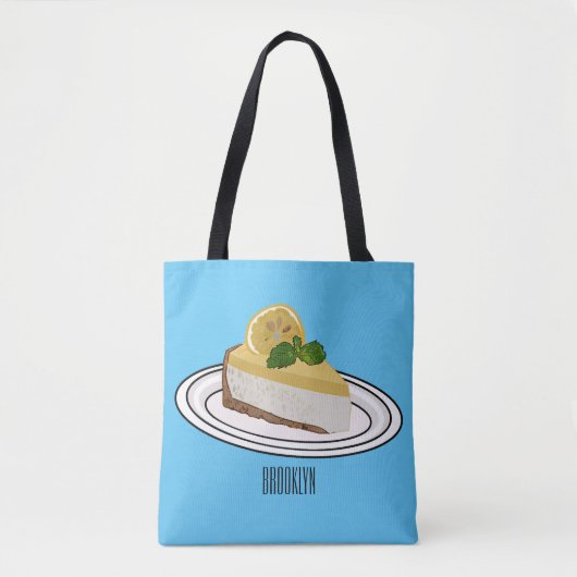 Afbeelding van de cartoon van de citroenkaasmakeri tote bag (Voorkant)