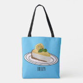 Afbeelding van de cartoon van de citroenkaasmakeri tote bag (Achterkant)