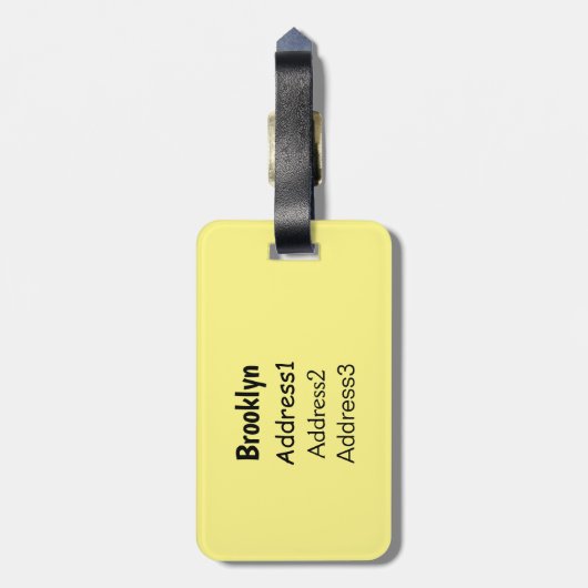 Afbeelding van de cartoon van de demoiselle kraanv bagagelabel (Achterkant verticaal)