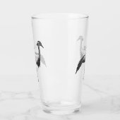 Afbeelding van de cartoon van de demoiselle kraanv glas (Links)