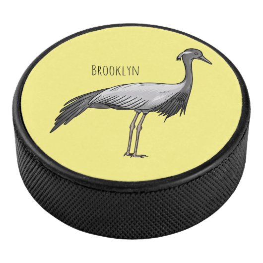 Afbeelding van de cartoon van de demoiselle kraanv hockey puck (3/4)