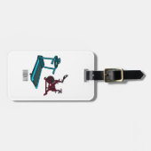 Afbeelding van de cartoon van de draaikolk en de d bagagelabel (Voorkant horizontaal)