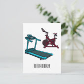 Afbeelding van de cartoon van de draaikolk en de d briefkaart (Staand voorkant)