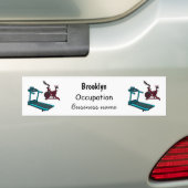 Afbeelding van de cartoon van de draaikolk en de d bumpersticker (Op auto)