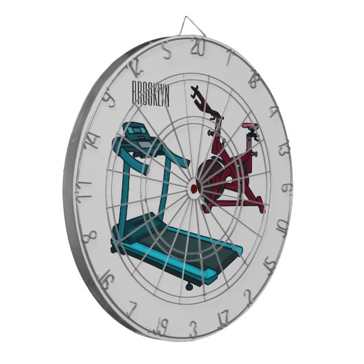 Afbeelding van de cartoon van de draaikolk en de d dartbord (Voorkant Links)