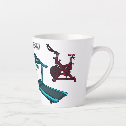 Afbeelding van de cartoon van de draaikolk en de d latte mok (Rechts)