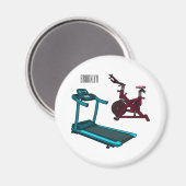 Afbeelding van de cartoon van de draaikolk en de d magneet (Voorkant / Achterkant)