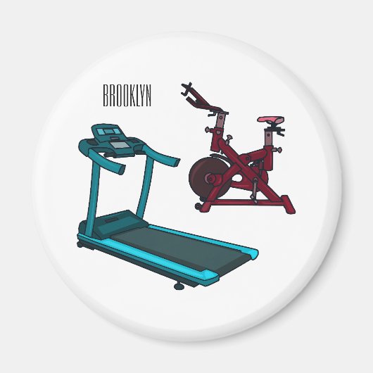 Afbeelding van de cartoon van de draaikolk en de d magneet (Voorkant)