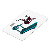 Afbeelding van de cartoon van de draaikolk en de d magneet (Linkerzijde)