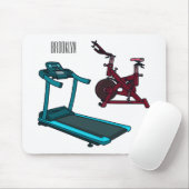 Afbeelding van de cartoon van de draaikolk en de d muismat (Met muis)