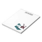 Afbeelding van de cartoon van de draaikolk en de d notitieblok (Linkerzijde)