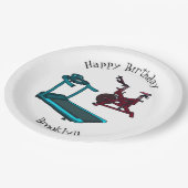 Afbeelding van de cartoon van de draaikolk en de d papieren bordje (Gekanteld)