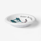 Afbeelding van de cartoon van de draaikolk en de d papieren kommen (Gebogen)