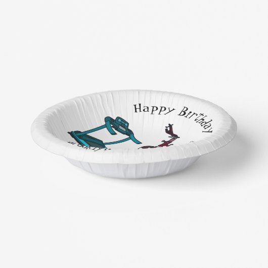 Afbeelding van de cartoon van de draaikolk en de d papieren kommen (Gebogen)